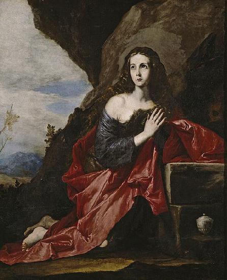 Jose de Ribera Die Bubende Hl. Maria Magdalena als Thais, Fragment